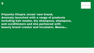 Priyanka Chopra Jonas’ new brand,
Anomaly launched with a range of products
including hair masks, dry shampoos, shampoos,
...