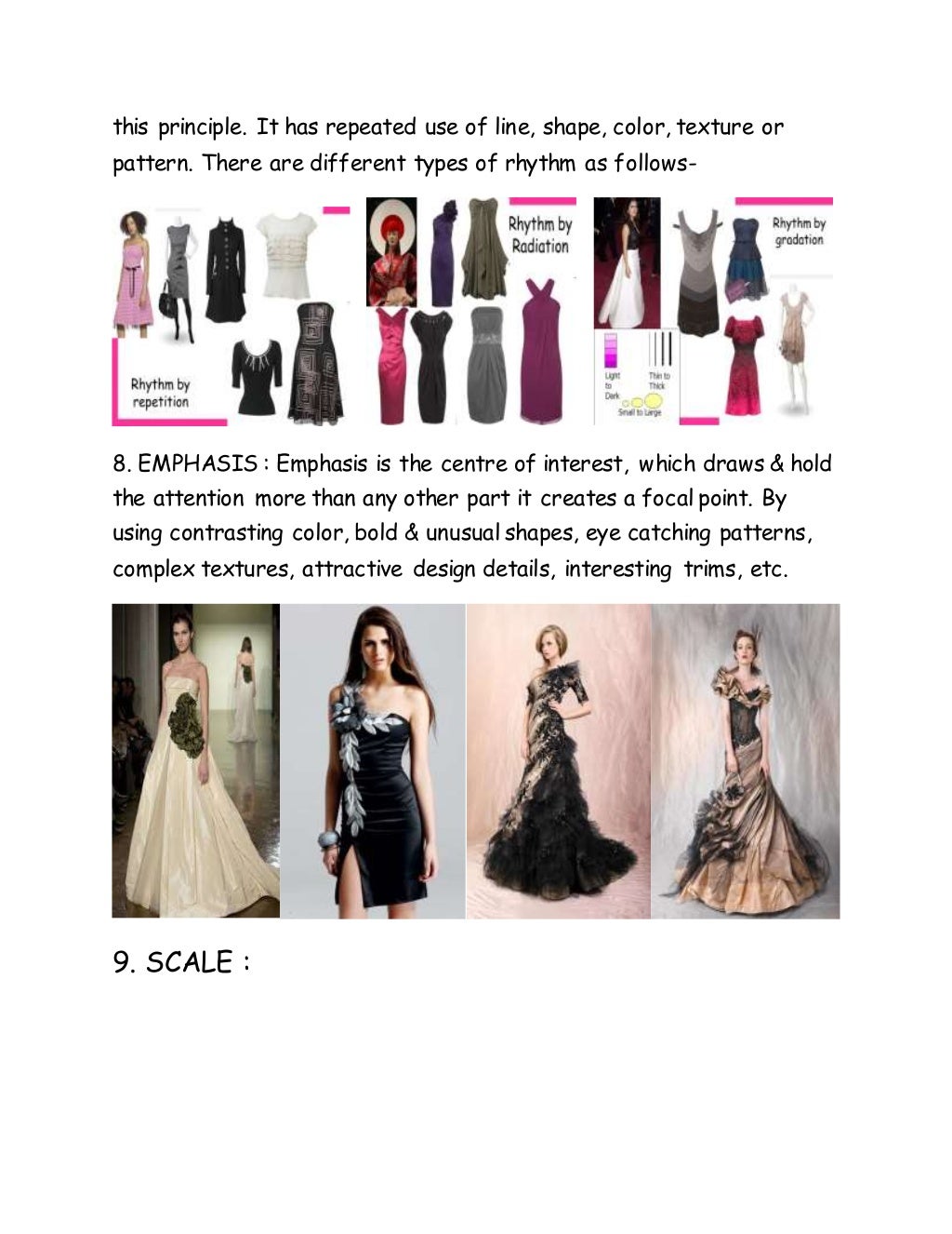 PRINCIPLES OF DESIGN IN FASHION