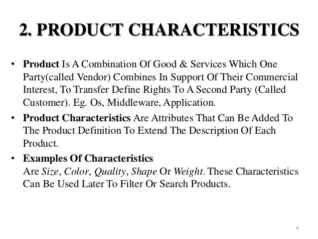 software product and its characteristics
