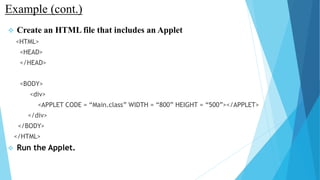 Java Applets | PPT