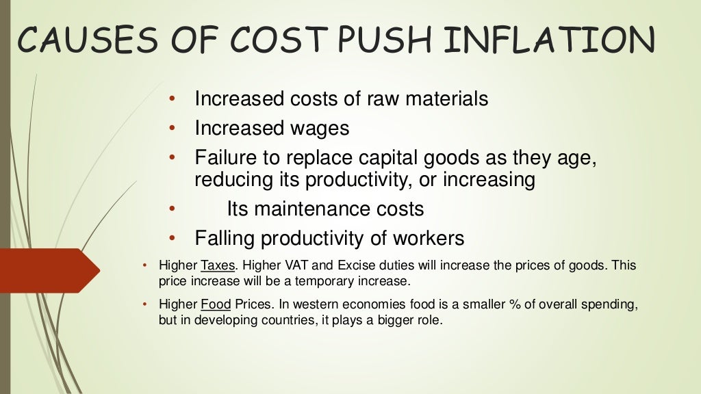 inflation cost push and demand pull