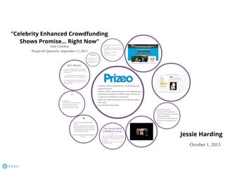 Prizeo: Celebrity Crowdfunding