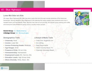 Claritas Prizm - Behavioral Customer Segmentation