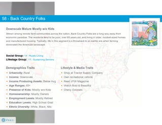 Claritas Prizm - Behavioral Customer Segmentation