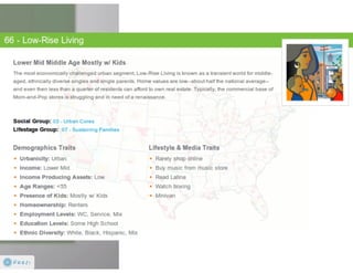 Claritas Prizm - Behavioral Customer Segmentation