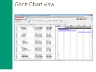 Gantt Chart view
 