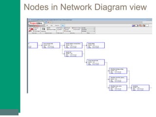 Nodes in Network Diagram view
 