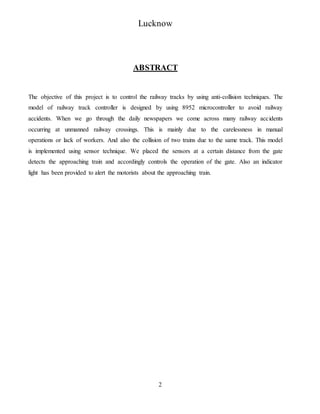 Train anti collision system project deals