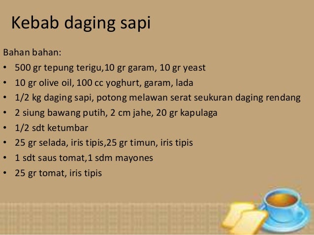 Pengolahan Makanan Cepat Saji