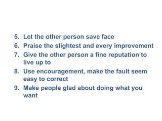 How to Win Friends and Influence People | PPTX
