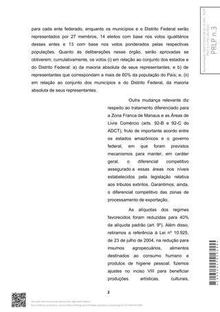 para cada ente federado, enquanto os municípios e o Distrito Federal serão
representados por 27 membros, 14 eleitos com ba...