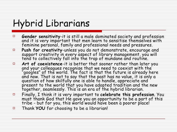 hybrid librarian
