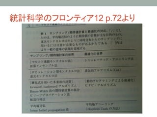 統計科学のフロンティア12 p.72より	
 