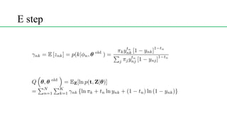 E step
<latexit sha1_base64="(null)">(null)</latexit>
<latexit sha1_base64="(null)">(null)</latexit>
 