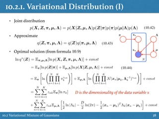 Approximate Inference (Chapter 10, PRML Reading) | PDF