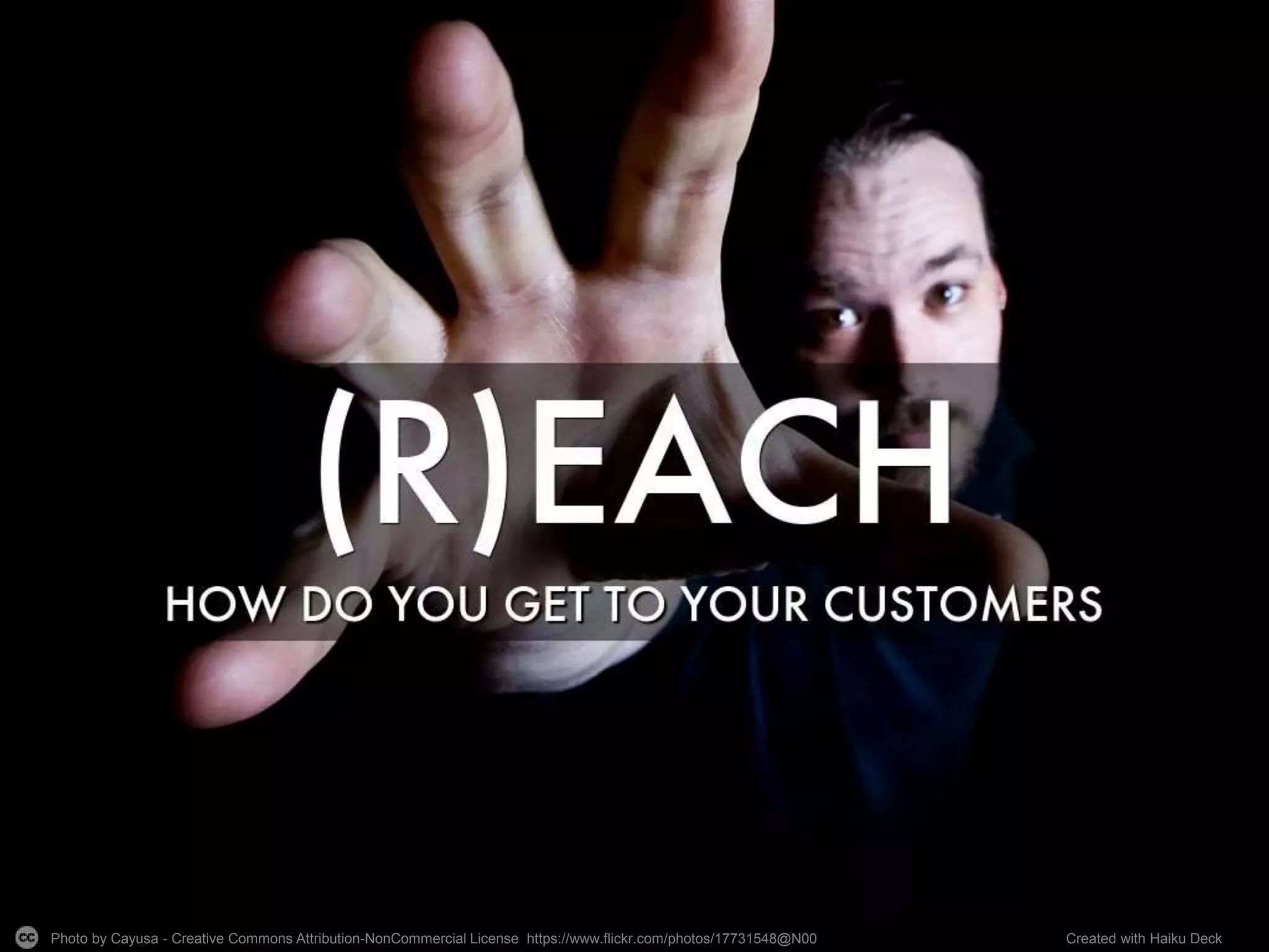 Photo by Cayusa - Creative Commons Attribution-NonCommercial License https://www.flickr.com/photos/17731548@N00 Created with Haiku Deck
 