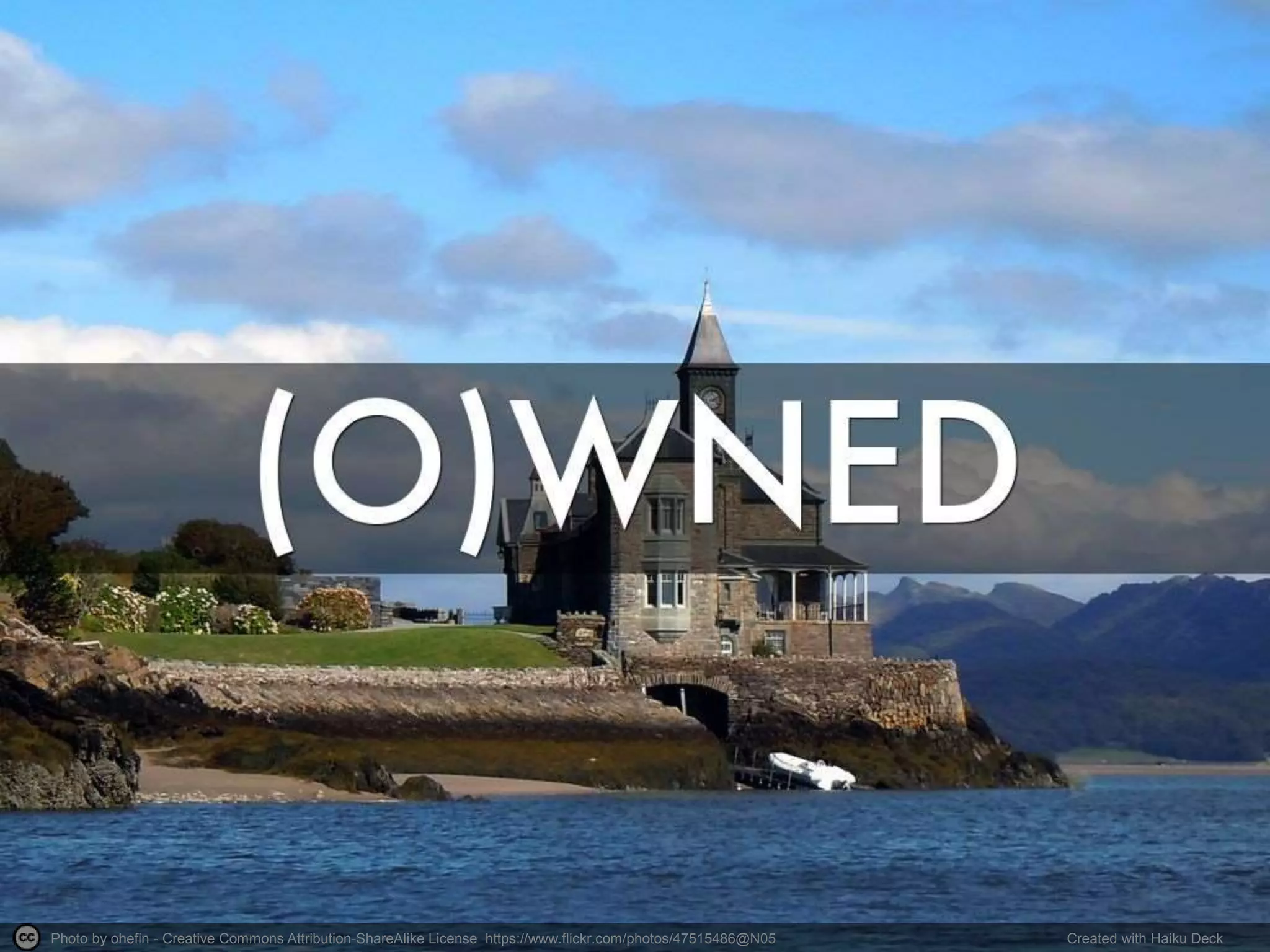 Photo by ohefin - Creative Commons Attribution-ShareAlike License https://www.flickr.com/photos/47515486@N05 Created with Haiku Deck
 