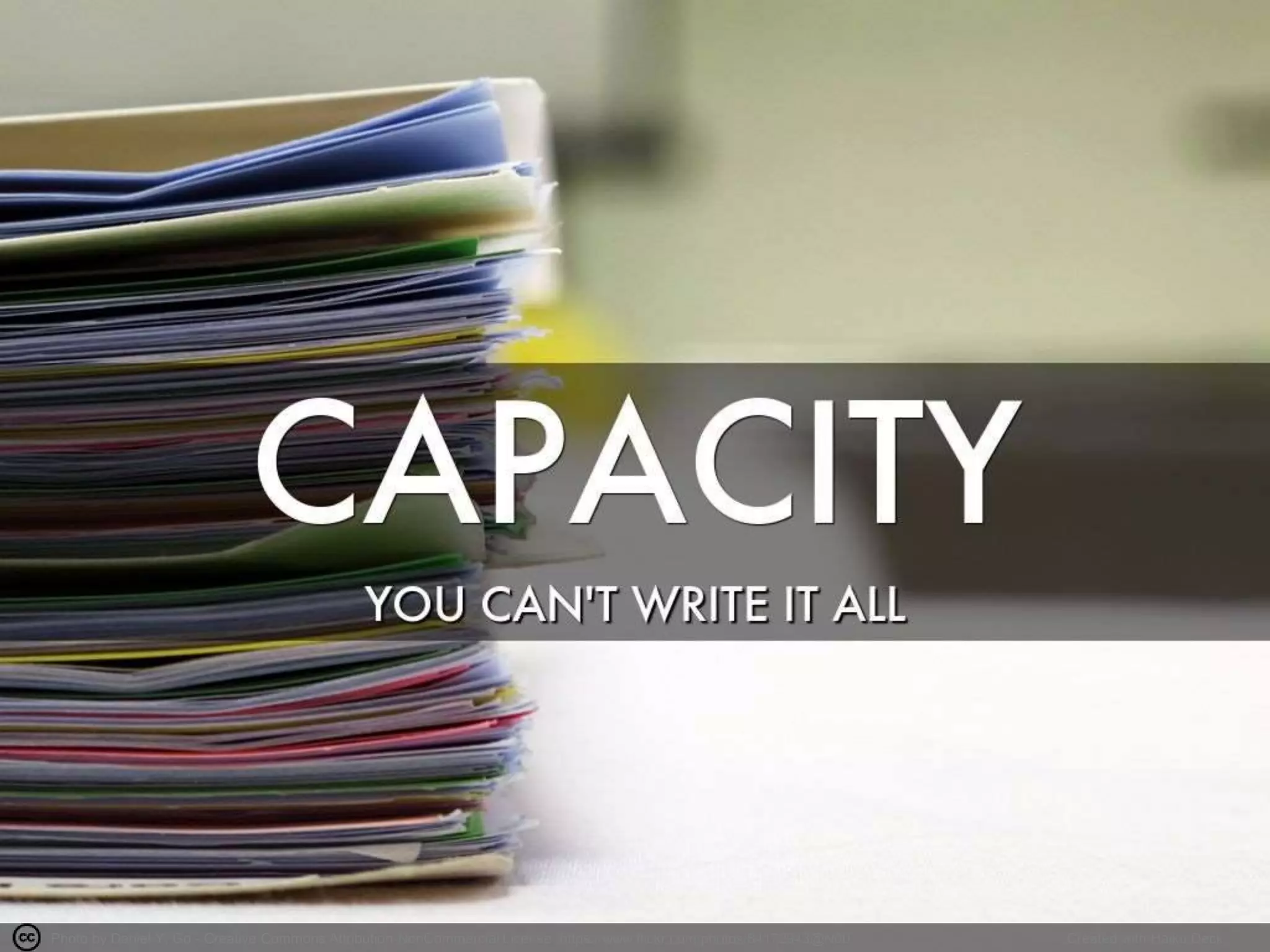 Photo by Daniel Y. Go - Creative Commons Attribution-NonCommercial License https://www.flickr.com/photos/84172943@N00 Created with Haiku Deck
 