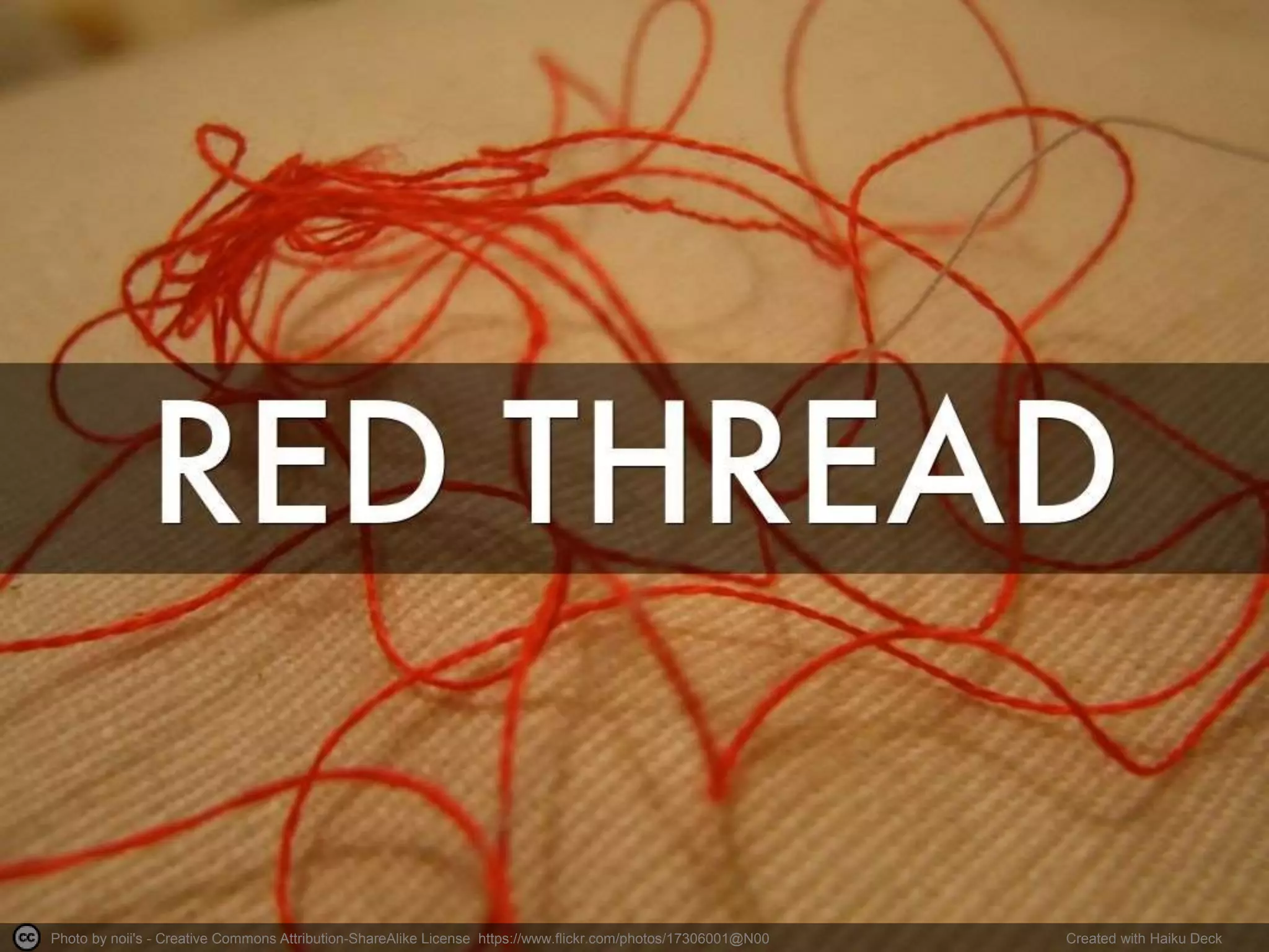 Photo by noii's - Creative Commons Attribution-ShareAlike License https://www.flickr.com/photos/17306001@N00 Created with Haiku Deck
 