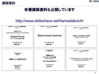 講師資料

           各種講師資料も公開しています

       http://www.slideshare.net/hamadakoichi




                                       ...