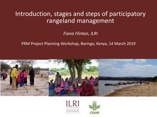 Introduction, stages and steps of participatory rangeland management