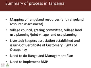 Introduction, stages and steps of participatory rangeland management