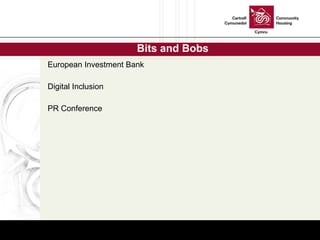 Bits and Bobs European Investment Bank Digital Inclusion  PR Conference  