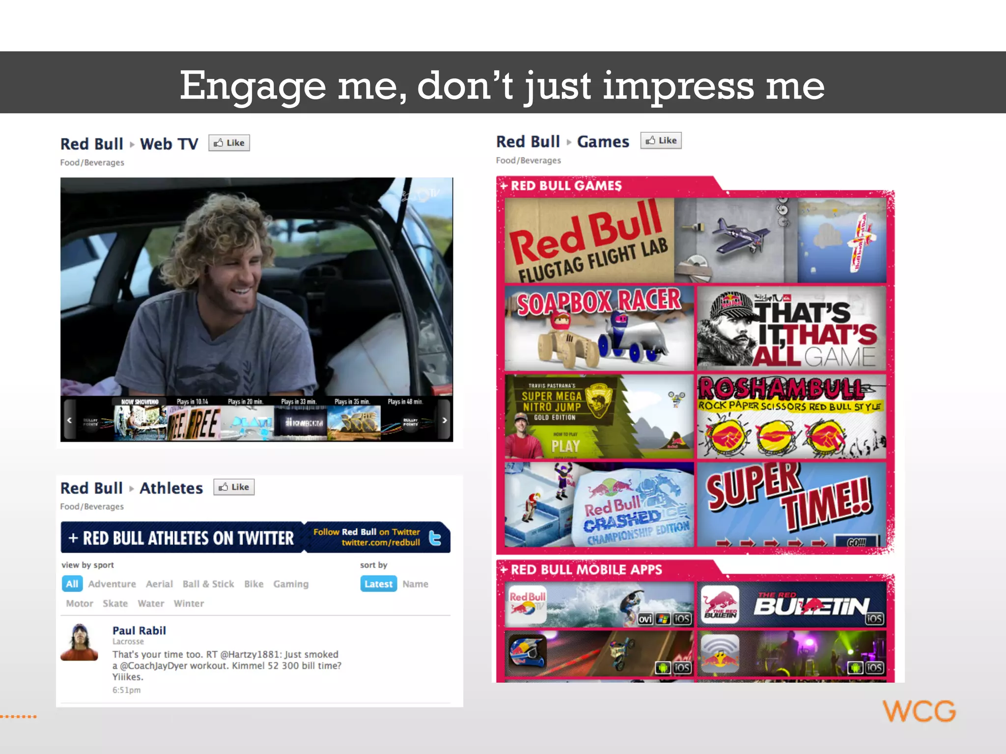 Engage me, don’t just impress me




Contents are proprietary and confidential.
 