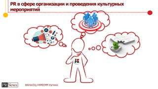 @AmecOrg #AMECMM #prnews
PR в сфере организации и проведения культурных
мероприятий
 