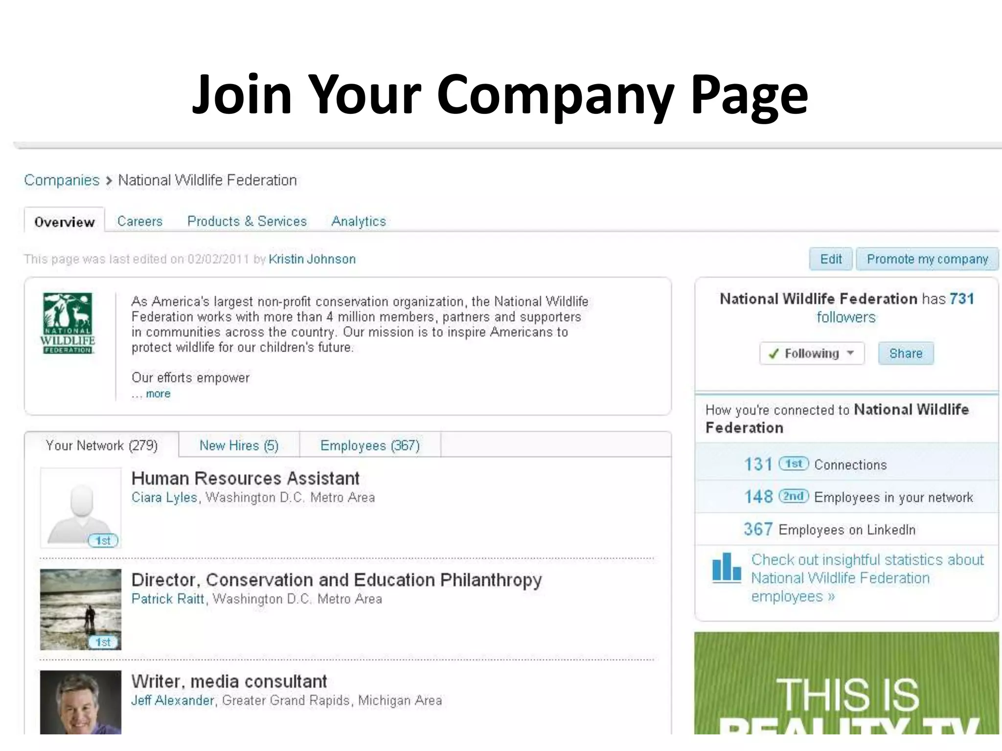 Build Out Your Profile