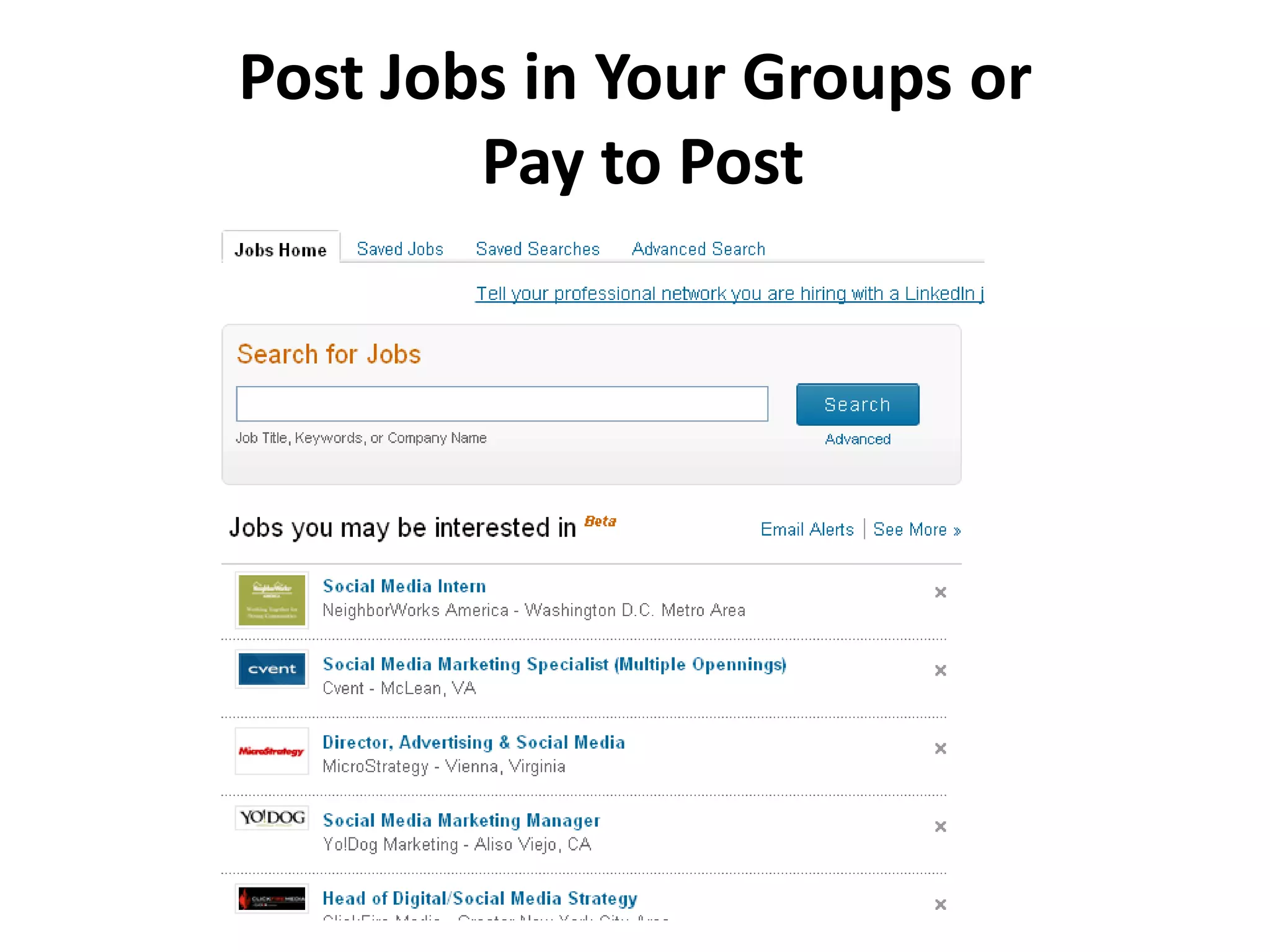 Join Your Company Page