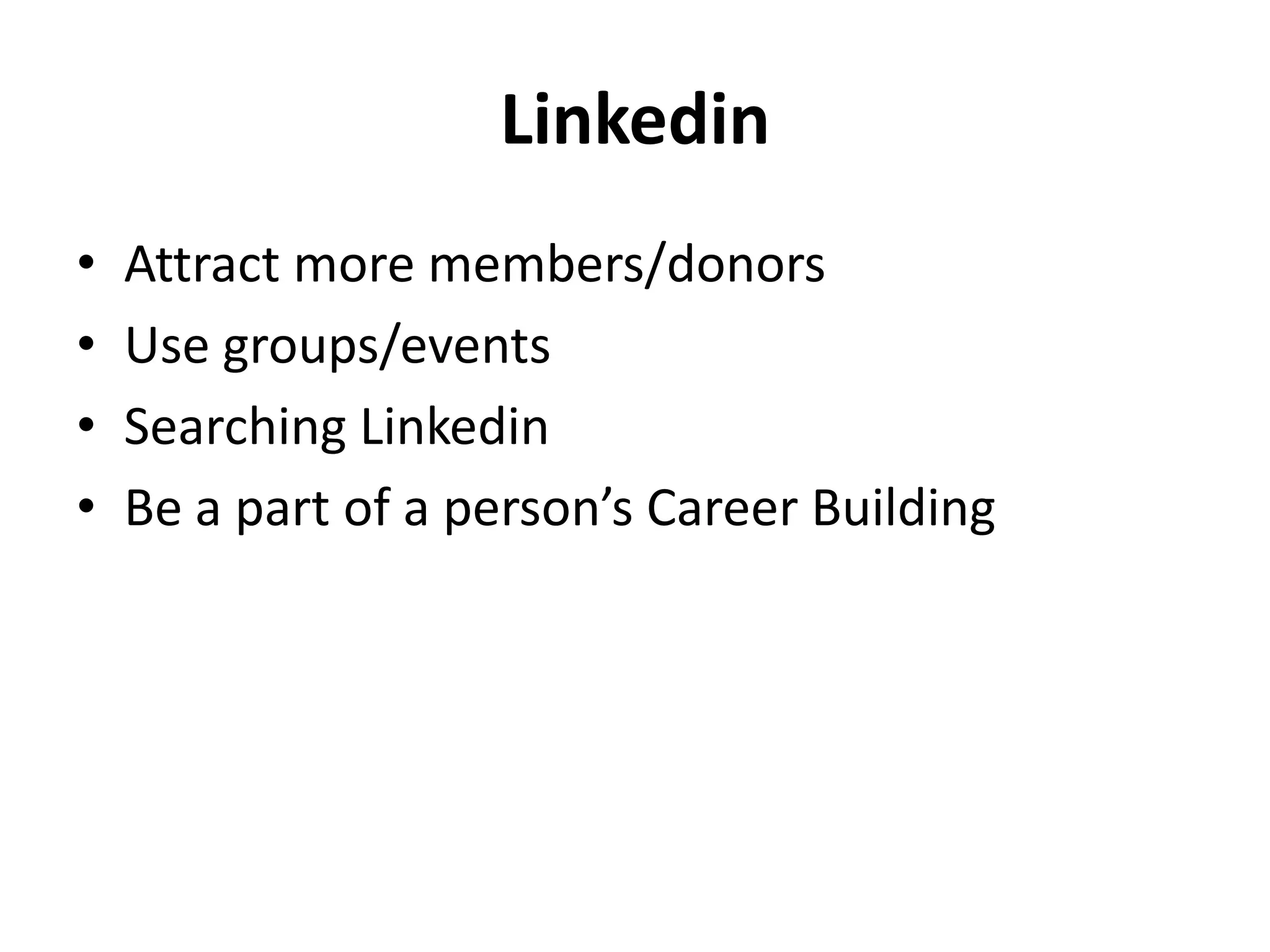 Keep Track of CareersFormer StaffDonorsVolunteersand Supporters