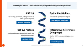 NIST Cybersecurity Framework (CSF) 2.0: What has changed? | PDF ... 