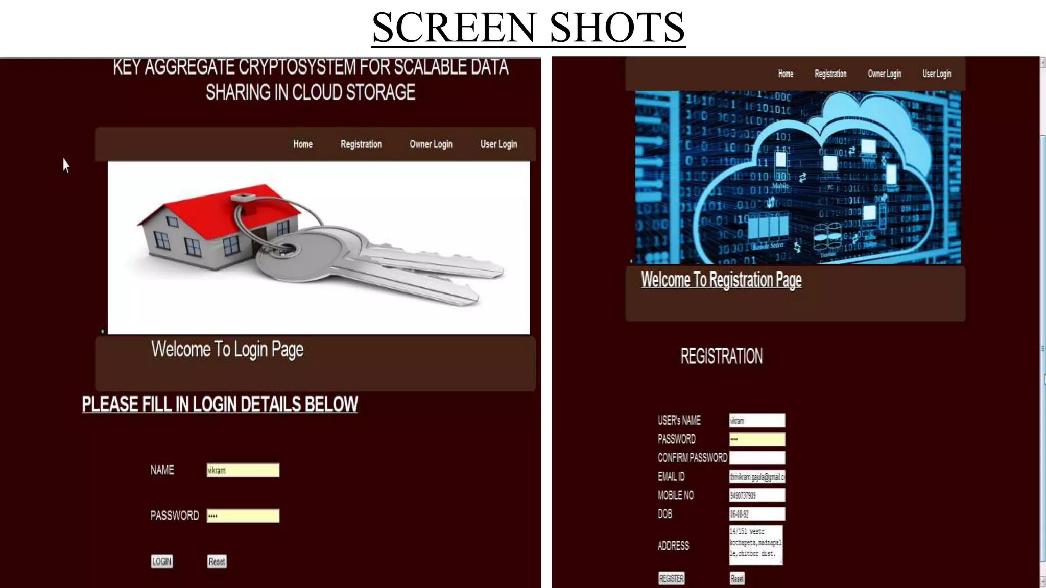 SCREEN SHOTS
 