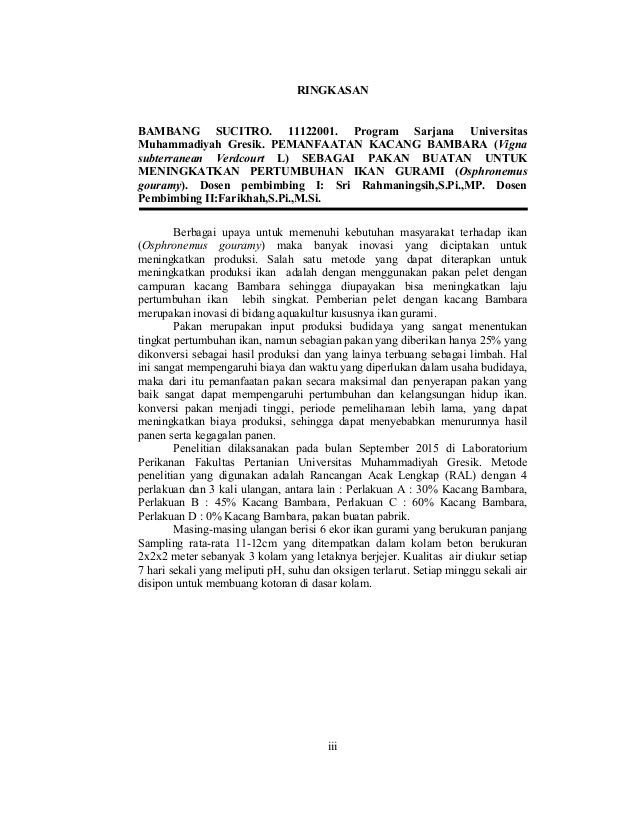 Contoh Ringkasan Skripsi Pdf Ide Judul Skripsi Universitas