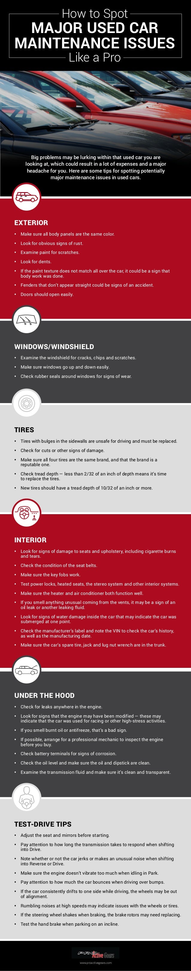 Used Car Maintenance Checklist-ProActive Gears - UseD Car Maintenance Checklistproactive Gears 1 638