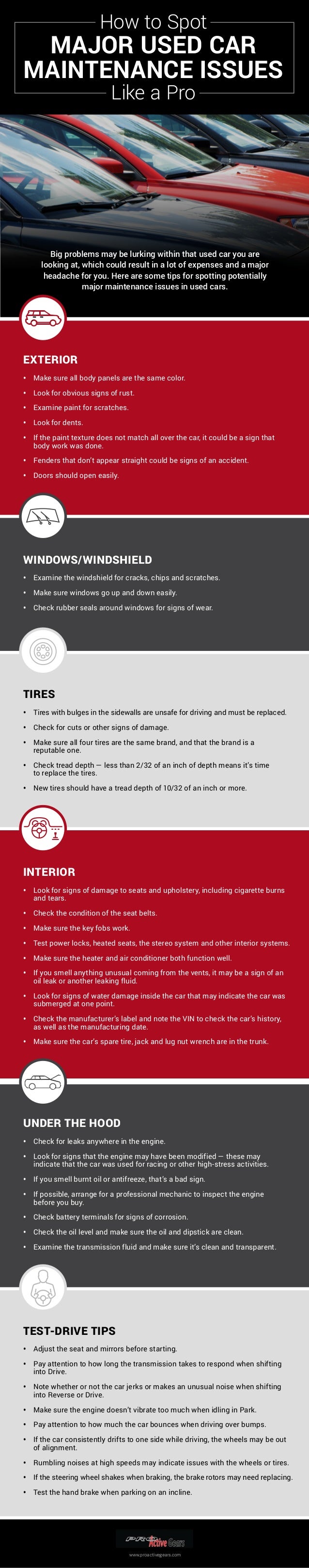 Used Car Maintenance Checklist-ProActive Gears - UseD Car Maintenance Checklistproactive Gears 1 638