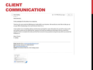 CLIENT
COMMUNICATION
 