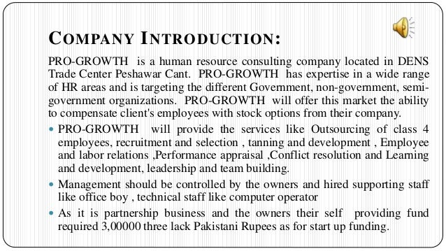 hr consulting business plan