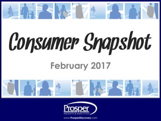 www.ProsperDiscovery.com © 2017, Prosper®www.ProsperDiscovery.com
February 2017
Consumer Snapshot
 