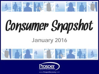 www.ProsperDiscovery.com © 2016, Prosper®www.ProsperDiscovery.com
January 2016
Consumer Snapshot
 