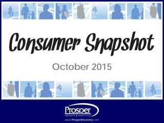 www.ProsperDiscovery.com © 2015, Prosper®www.ProsperDiscovery.com
October 2015
Consumer Snapshot
 