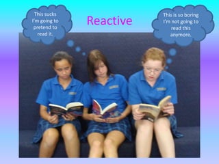 ReactiveThis is so boring I’m not going to read this anymore.This sucks I’m going to pretend to read it.