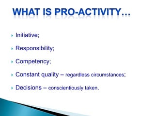 Proactivity | PPSX