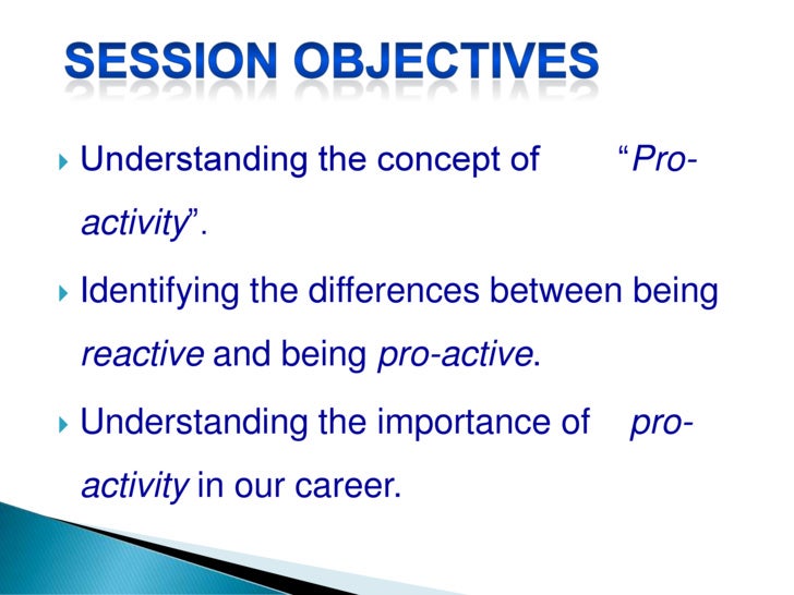 Proactivity Proactivity
