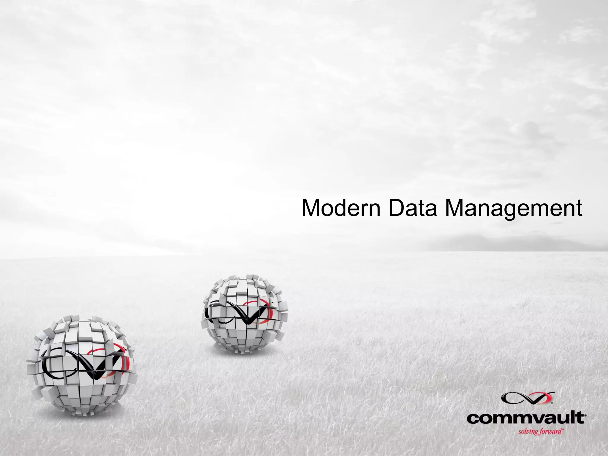 Modern Data Management
 