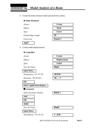 Modal Analysis of a Beam using Ansys Tool | PDF
