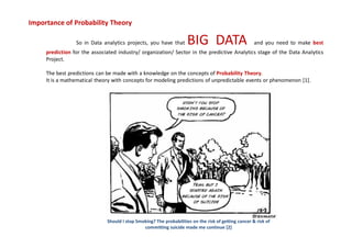 Probability concepts for Data Analytics | PDF