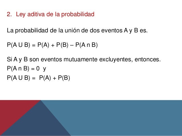 Ley Aditiva De La Probabilidad Pdf