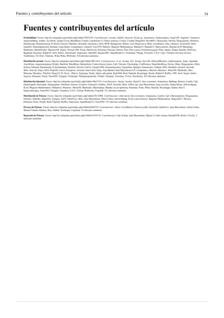 Fuentes y contribuyentes del artículo 34
Fuentes y contribuyentes del artículo
Probabilidad  Fuente: http://es.wikipedia.org/w/index.php?oldid=70397229  Contribuyentes: Acratta, Aldo93, Alexav8, Alvaro qc, Amanuense, Andreasmperu, Angel GN, Angelito7, Antonorsi,
AqueronteBlog, Asddas, Ast Derek, Açipni-Lovrij, BlackBeast, Camilo, Capohacker13, Charly montoya, Cookie, Crashjd, Dangelin5, David0811, Denayamar, Dermot, Diegusjaimes, Dreitmen,
Eduardosalg, Einundswanzig, El Sinchi, Farisori, Flakinho, GermanX, Gustronico, Götz, HUB, Harpagornis, Helmy oved, Hemerson p, Hlino, IrwinSantos, Isha, J.delanoy, Javierito92, Jkbw,
JorgeGG, Juniormpalaciosh, Karshan, Laura Bauer, Leonpolanco, LlamaAl, Luis1970, Mafores, Magister Mathematicae, Makaka33, Manuelt15, MarcoAurelio, Mariana de El Mondongo,
Matdrodes, MotherForker, Mperort348, Napier, Newton-200, Nicop, OboeCrack, Paintman, Petronas, Petruss, Pino, Poco a poco, Profeshermyguad, Pólux, Quijav, Ralgis, Raulshc, RedTony,
Rjgalindo, Rosarino, Rubpe19, Savh, Sebrev, Semontanés, Snakeeater, Splash04, Spyglass007, SuperBraulio13, Technopat, Thingg, Travelour, UA31, Ugly, Valentin estevanez navarro,
VanKleinen, Vic Fede, Vitamine, Waka Waka, Wilfredor, 524 ediciones anónimas
Distribución normal  Fuente: http://es.wikipedia.org/w/index.php?oldid=70611614  Contribuyentes: A ver, Acratta, Af3, Airunp, Alexv86, AlfonsoERomero, Andreasmperu, Antur, Apendata,
AstroNomo, Augustomarijuan, B1mbo, Banfield, BlackBeast, BuenaGente, Carlos.Gracia-Lázaro, Cgb, Chesnok, Christianfgc, ConPermiso, DanielithoMoya, Davius, Dhcp, Diegusjaimes, Dodo,
Doloco, Edmenb, Eduardosalg, Er Komandante, Euratom, Farisori, Fsd141, Gemini1980, Germanrinconrey, Ggenellina, Gperjim, Guanucoluis, Gökhan, HiTe, Humbefa, Jarisleif, Jerowiki,
Jkbw, JoeLoui, Jorge c2010, JorgeGG, JoseA, Joseaperez, Joxemai, Juan Carlos Tapia, Juan Manuel, Juan Mayordomo, LP, Leonpolanco, Marcelo, Marianov, Marsal20, Matdrodes, Miss
Manzana, Moonkey, Niksfish, Omary22 24, Oscar ., Palissy, Pasmargo, Paulrc, Quien sabe puede, Rafa3040, René Vápeník, Ricardogpn, Roche, Rubpe19, Rufflos, SPZ, Savh, Sergio Andres
Segovia, Srbanana, Taichi, Tano4595, Tartaglia, Technopat, Thebiguserpratwiki, Tirithel, Tomatejc, Travelour, Vivero, Xenoforme, 207 ediciones anónimas
Distribución binomial  Fuente: http://es.wikipedia.org/w/index.php?oldid=70615719  Contribuyentes: .Sergio, Acratta, Akma72, Alex economist, Amanuense, Babbage, Bentzia, Camilo, Cgb,
Danielyapahl, Darizabalo, Diegusjaimes, Dreitmen, Farisori, Fvmeteo, GermanX, Grillitus, JAGT, Jerowiki, Jkbw, Joffrey tgn, Juan Mayordomo, Juan carvacho, Juanjo Bazan, Juliowolfgang,
Kved, Magister Mathematicae, Mahadeva, Marianov, Marsal20, Matdrodes, Mpeinadopa, Murphy era un optimista, Paintman, Porao, Pólux, Raulshc, Ricardogpn, Soteke, Stm17,
Supercyberedgar, Tano4595, Tartaglia, Tostadora, UA31, Vaskop, Walterotta, Yogobah, 151 ediciones anónimas
Distribución de Poisson  Fuente: http://es.wikipedia.org/w/index.php?oldid=70114900  Contribuyentes: Aldo david, Alex economist, Amanuense, Camilo, Cgb, Ciberrojopower, Diegusjaimes,
Faelomx, Flakinho, Hiperfelix, Ictlogist, JAGT, JakobVoss, Jkbw, Juan Mayordomo, Julian Colina, Juliowolfgang, Kved, Laura Fiorucci, Magister Mathematicae, Megazilla77, Mrzeon,
Paintman, Pieter, Pybalo, René Vápeník, Rufflos, Sadysamar, SuperBraulio13, Tano4595, 147 ediciones anónimas
Proceso de Poisson  Fuente: http://es.wikipedia.org/w/index.php?oldid=64495754  Contribuyentes: Abece, CayoMarcio, Francisco.uribe, GermanX, JakobVoss, Juan Mayordomo, Julian Colina,
Manuel Valadez Sánchez, Ruiz, Sabbut, Technopat, Ungoliant, 19 ediciones anónimas
Regresión de Poisson  Fuente: http://es.wikipedia.org/w/index.php?oldid=67454176  Contribuyentes: Cgb, Echani, Juan Mayordomo, Miguel A. Ortiz Arjona, Ronald2308, Rortiz, UAwiki, 2
ediciones anónimas
 